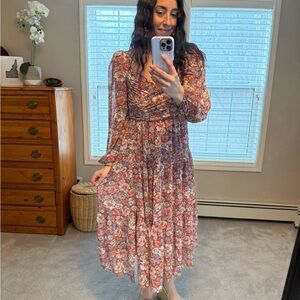 ASTR Floral Long Sleeve Dress